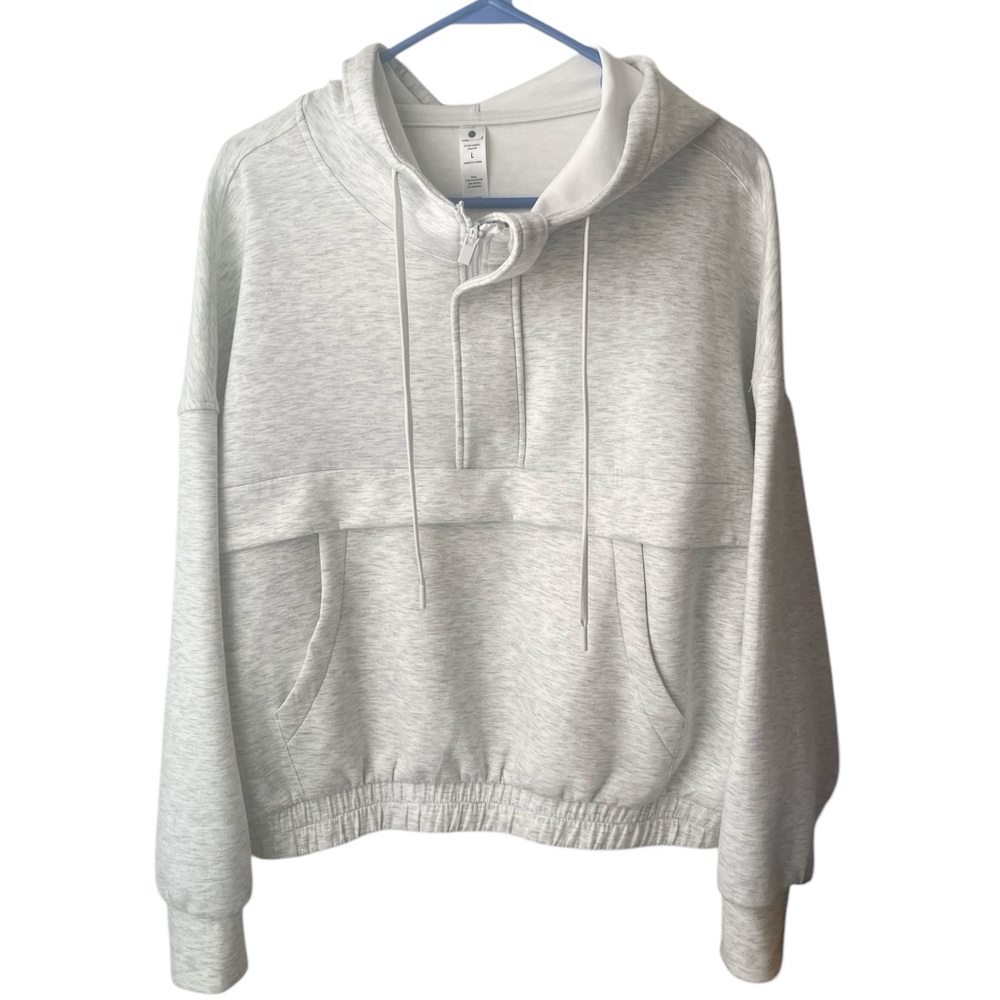 Yogalicious Gray Oversized Long Sleeve Hoodie